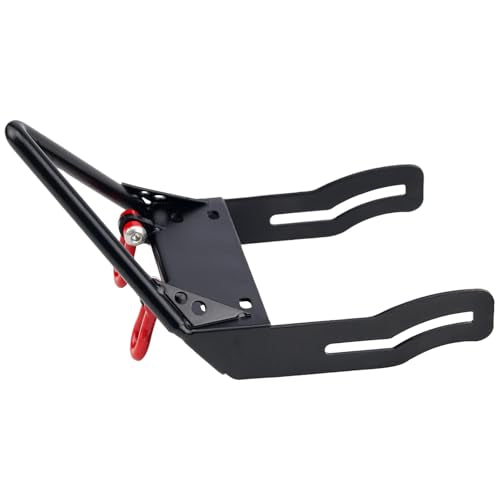 Metal Front Bumper with Winch Mount Shackles for 1/10 Axial SCX10 RC Crawler Upgrade