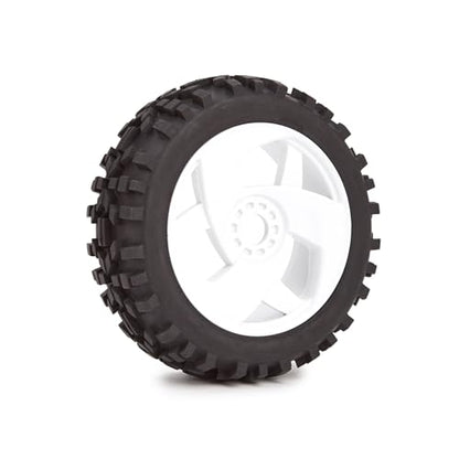 118mm 1/8 RC Off-Road Buggy Tires & Wheels Set, 17mm Hex Hub, 4 Pcs, for ARRMA, Traxxas, Redcat, Team Losi, Kyosho, VRX, HPI, HSP, Hobao