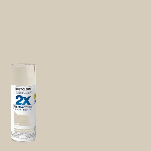 Rust-Oleum 334023 Painter's Touch 2X Ultra Cover Spray Paint, 12 oz, Gloss Almond (Pack of 4) - color: Gloss Almond, size: 12 Ounce (Pack of 4)