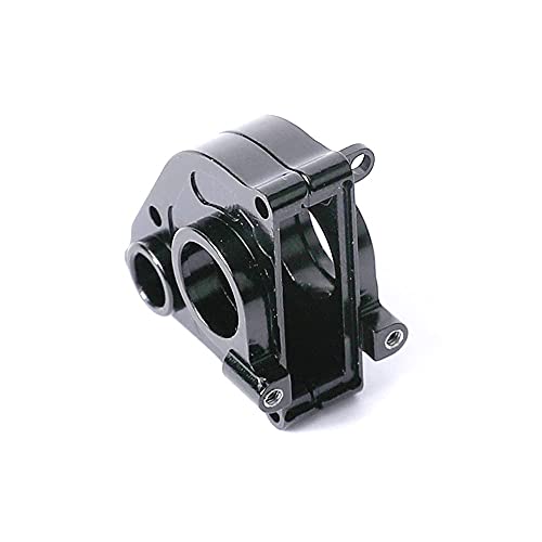 Aluminum Transmission Case Cover Gearbox Housing for Axial SCX24 1/24 RC Crawler Car Upgrades (Black)