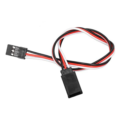 10PCS 3 Pin Servo Extension Cable Futaba JR RC Car Helicopter Aircraft Brass Core Connector Wire (300mm Male to Female) - size: 300mm male to female