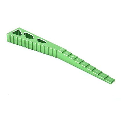 RC Model Car Ride Height Droop Gauge Adjuster Ruler for 1/10 1/16 1/14 RC Touring Car Drift car (Green) - color: Green