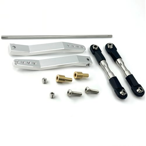 Metal Rear Sway Bar Anti-Roll Kit for 1/10 RC Rock Crawler - color: Silver