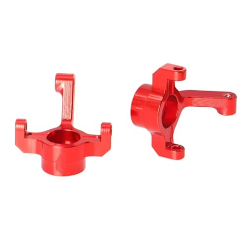 for Losi Micro-B 1/24 CNC Aluminum Front Steering Knuckle RC for Racing Crawler for Buggy Car Upgrades Parts Accessories RC Steering Knuckles Cup(Red) - size: Red