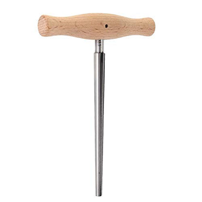 Violin Reamer, Precision Tool for Violin Peg Hole Reamer, 3/4 & 4/4 Sizes, 1:30 Taper, Steel Body with Wood Handle, for Violin Players, Music Teachers, and Instrument Repair Professionals, for Home Practice, Music Schools, and Professional Repairs