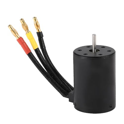 High Efficiency 3800KV Brushless RC Motor for 1 8 10 Trucks 550 Size Compatible Optimized Heat Dissipation Plug and Play Setup - size: 4500KV