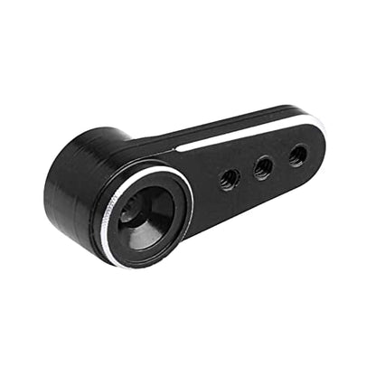 Steering Servo Horn Aluminum Servo Arm for EMAX ES08MA II Servo (Black) - color: Black