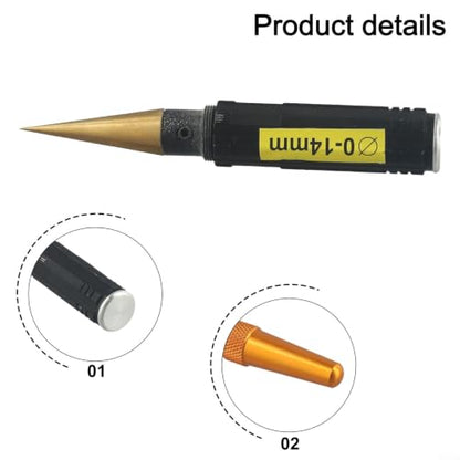 RC Car Body Hole Puncher 0-14mm Reamer Tool for Lexan Shell - Stainless Steel Trimming Kit(A)