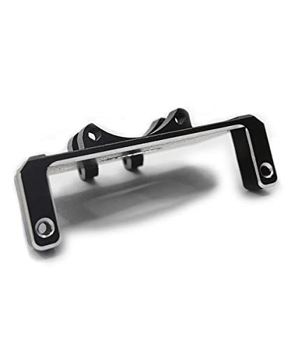 RC Servo Mount Bracket and Mini Servo Arm for 1/24 SCX24 Upgrade Black | Aluminum Servo Mount for ES08MA II Servo Upgrade Parts,Precision Fit,Wear Resistant,Easy To Install - color: Silver and Black