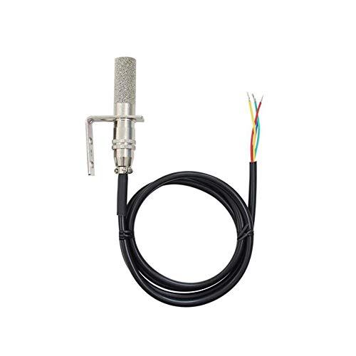 Taidacent RS485 Temperature and Humidity Transmitter Modbus RTU Moisture Monitoring Controller Probe with SHT30 Sensor PLC DCS (SHT30TYPE3) - style: SHT30 Metal Probe High Temperature Waterproof Temperature and Humidity