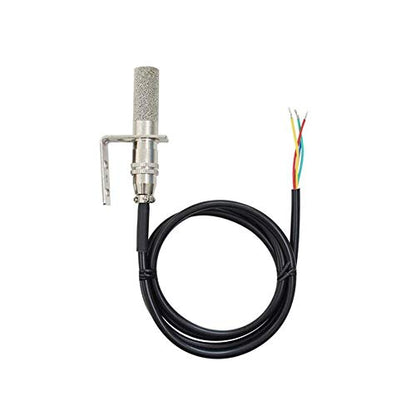 Taidacent RS485 Temperature and Humidity Transmitter Modbus RTU Moisture Monitoring Controller Probe with SHT30 Sensor PLC DCS (SHT30TYPE3) - style: SHT30 Metal Probe High Temperature Waterproof Temperature and Humidity
