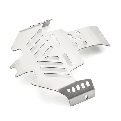 RC Chassis Armor Set, Stainless Steel Chassis Armor Protector Skid Plate Guard Plate Replacemet for Traxxas TRX4 1/10 RC Crawler