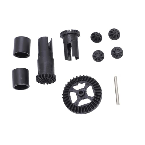 Alomejor RC Car Differential Gear Set, Front Rear Differential Pinion Gear Set for, with High Strength Plastic for Stable Performance