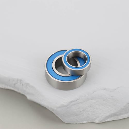 ECSiNG 20Pcs RC Car Rubber Sealed Ball Bearings Kit 6x12x4mm 5x8x2.5mm Compatible with Super Clod Buster Bullhead for Gearbox Counter Gear Wheel