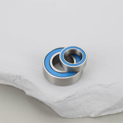 ECSiNG 20Pcs RC Car Rubber Sealed Ball Bearings Kit 6x12x4mm 5x8x2.5mm Compatible with Super Clod Buster Bullhead for Gearbox Counter Gear Wheel
