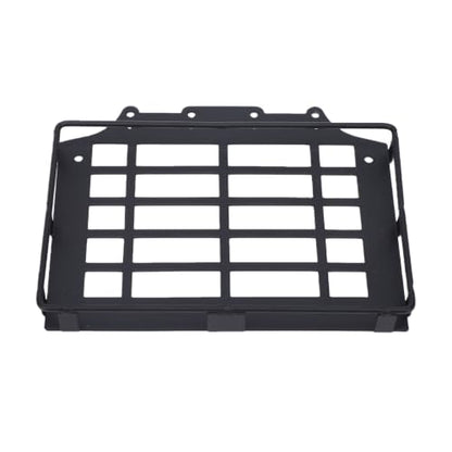Vikye Metal RC Car Roof Rack for 1/12 Scale MJX H12Y Off Road Crawler, Luggage Carrier with Mesh Design, Black Accessory for Remote Control Truck