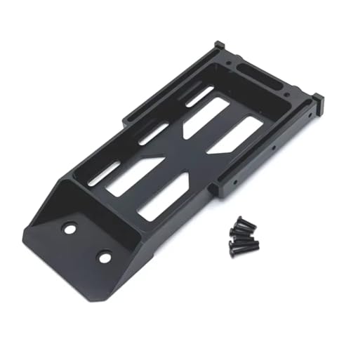 RC Car Accessories Compatible with MN128 MN86 MN86S MN86K MN86KS 1/12 RC Crawler Car Upgrade Parts Accessories Metal Battery Tray Rear Bumper Mount(Black) - size: Black