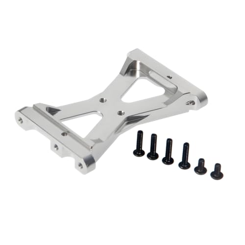 RC Chassis Brace Crossmember Aluminum Alloy Rear Beam Mounts Upgrade Part for 1/10 TRX4 RC Crawler Car Upgrade Replacement Parts (Silver) - color: Silver