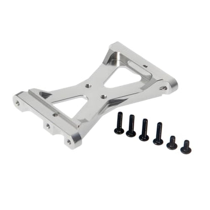 RC Chassis Brace Crossmember Aluminum Alloy Rear Beam Mounts Upgrade Part for 1/10 TRX4 RC Crawler Car Upgrade Replacement Parts (Silver) - color: Silver