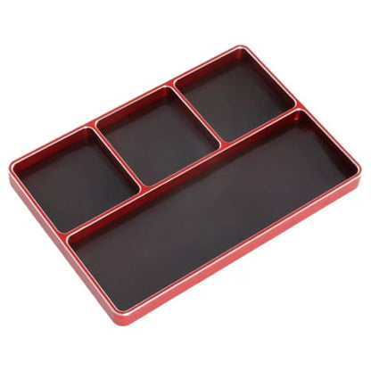 Metal Frosted Magnetic Screw Tool Storage Box Tray Aluminum 6061 for RC Car Remote Control Aircraft Ship Repair Maintenance(Red) - color: Red