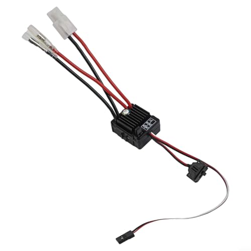 1060-RTR 60A Brushed ESC Electronic Controller Waterproof for 1/10 Scale RC Cars Trucks Off-Road Vehicles Crawlers Tanks 2-3S(WP1060-60A)