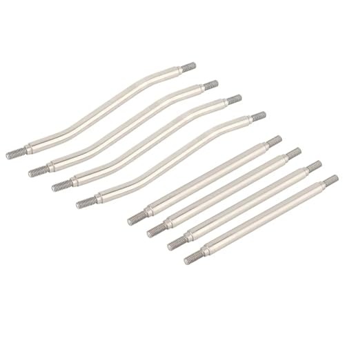 Compatible with Axial for Capra 1.9 for UTB AXI03004 RC Car Crawler Parts 8pcs Suspension Steering Linkage Link Rod Set with Ball End Linkage