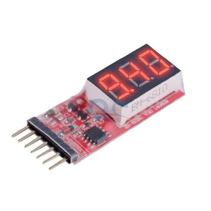 Generic 2-6S RC Li-Po Battery Voltage Indicator Checker Tester 7.4V-22.2V Alarm Indicator Volt Meter Test Module