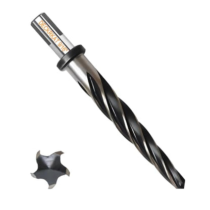 9/16" Reamer Drill Bit for Metal, M2 HSS Taper Reamer for Steel, Alloy, Wood, Plastic to Align, Enlarge Holes – 5-Spiral Flutes, 1/2" Non-Slip Shank, 14mm Car Reamer, Bridge Construction Reamer. - size: 9/16"