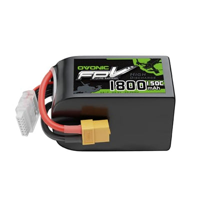 OVONIC 22.2V 150C 1800mAh 6S Lipo Battery
