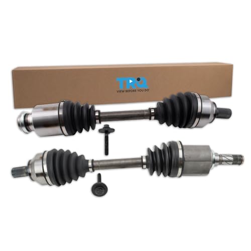 TRQ Front Driver Side and Passenger Side CV Axle Assembly Set 2 Piece Compatible with 2004-2005 Mazda 3 i Automatic Transmission - style: CSA33737