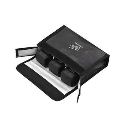 Lipo Battery Safety Bag - Flame Retardant & Explosion Proof Battery Storage Protective Case for DJI Air 3/3s/Mavic 3/3 Classic/3 Cine (3 Batteries)