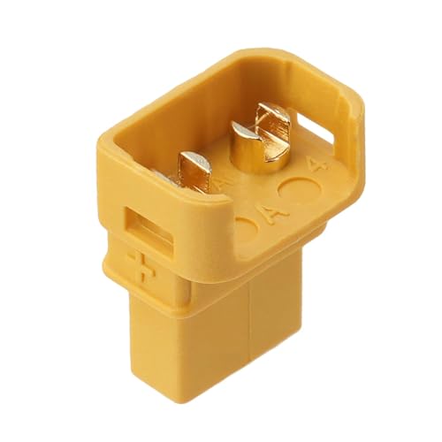 ELFCULB 10 Pairs Amass XT30ULW-A Connectors, XT30 Upgrade Female Connectors for Mini-UAV Robot (Yellow) - color: 10pcs XT30ULW-A Female