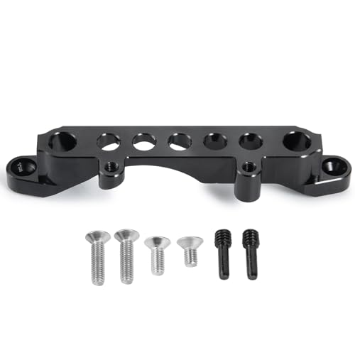 Aluminum Front Body Shell Mount Stand for 1/10 Axial SCX10 III AXI03007 RC Crawler Car Upgrades Parts Accessories, Front Shock Tower Braces Body Post Mounts (Black) (Front Body Shell Stand) - color: Front Body Shell Stand