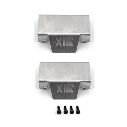 Stainless Steel Metal Chassis Armor Axle Protector Skid Plate for RGT EX86190 EX 86190 LC76 1/10 RC Crawler Car Upgrade Parts