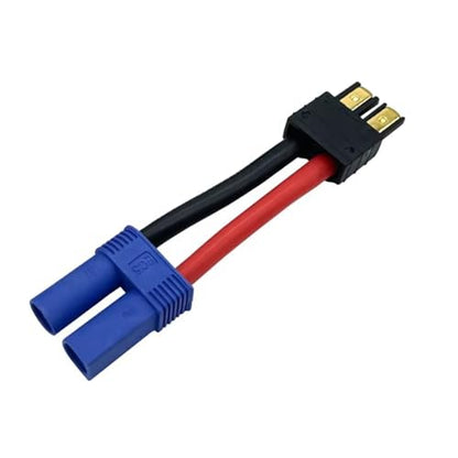 for Traxxas Ec5 XT60 12awg ECS Converter Wire Male Female Plug Cable Adapter for RC Car LiPo Battery Charging Parts Accs Replacement Use RC Car DIY Parts(EC5-F to TRX-M) - size: EC5-F to TRX-M