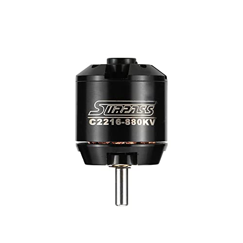 Goolsk Surpass High Performance 2216 880KV 14 Poles Brushless Motor for RC Airplane Fixed-Wing