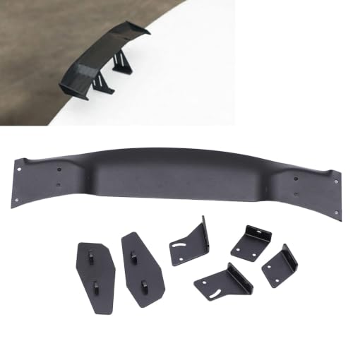 Aluminium Alloy Rear Spoiler Wing for 1/10 RC Racing Drift Car — Reduces Air Resistance, Enhances Stability, Easy Install, Black Powder Coat Finish