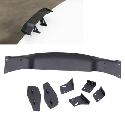Aluminium Alloy Rear Spoiler Wing for 1/10 RC Racing Drift Car — Reduces Air Resistance, Enhances Stability, Easy Install, Black Powder Coat Finish
