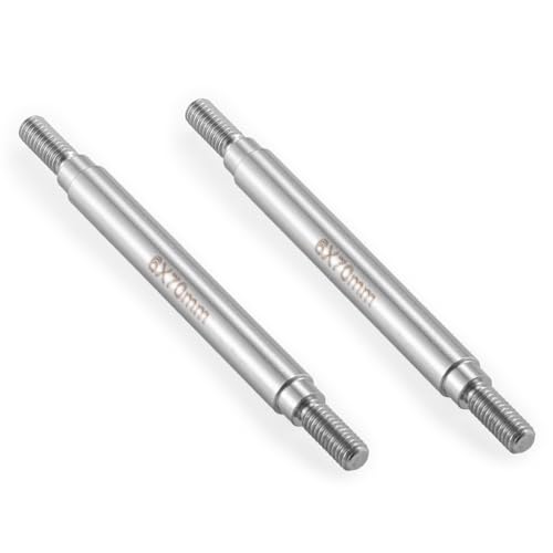 RC Stainless Steel Suspension Links Chassis Linkage Set 70mm | For 1/10 Scale SCX10 TRX4, RC Crawler - size: 70mm