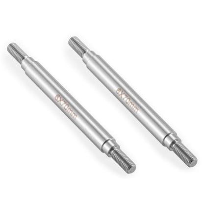 RC Stainless Steel Suspension Links Chassis Linkage Set 70mm | For 1/10 Scale SCX10 TRX4, RC Crawler - size: 70mm