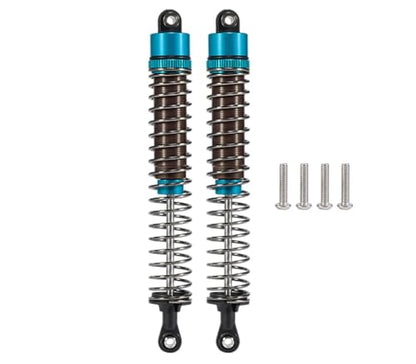 1/10 RC Oil Leakproof Shocks,2Pcs Adjustable Oil Filled Shocks 52mm-120mm for 1/10 RC Buggy Truggy On Road Touring Drift Cars Monster Trucks Upgrade Parts (2pcs 120mm blue) - color: 2pcs 120mm blue