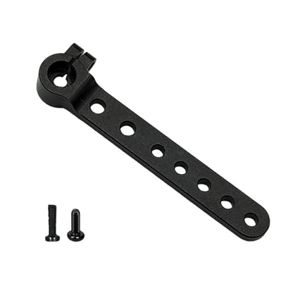 2Pcs 7075 Aluminum 25T Servo Arm Horn Long Steering Servo Arms RC Futaba Plane Helicopter Model Car（Black）