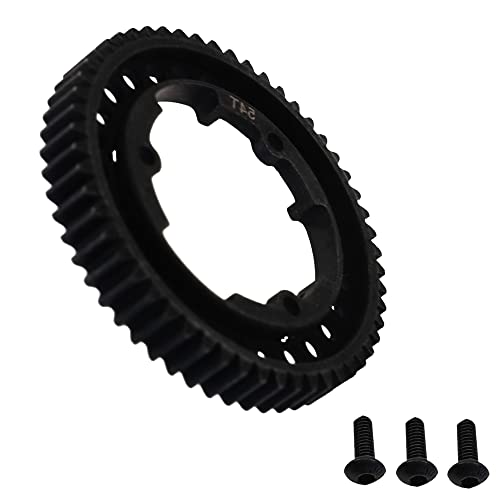 Steel 54T Spur Gear 1 Mod M1 Main Gear Compatible with Traxxas 1/5 X-Maxx 6S 8S 1/10 Maxx 4S 1/10 New E-Revo 2.0 VXL 1/7 XO-1 Upgrade Part (54T)