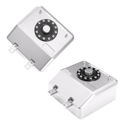 H10 Aluminum Alloy Simulated Cell Receiver Equipment Box Electric Box Fuel Tank for 1/10 RC Crawler Car Vanquish H10 Optic LCG Upgrade Parts (Silver) - color: Silver