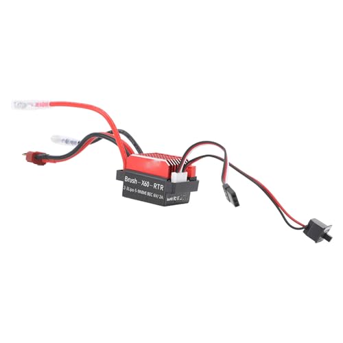 320A RC Brushed ESC Bidirectional Electronic Speed Controller with Brake for 1/10 Remote Control Car and Boat