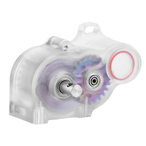 LCG Complete Transmission Gearbox with Cover for 1/10 RC Crawler SCX10 SCX10 II Upgrade (Clear White)