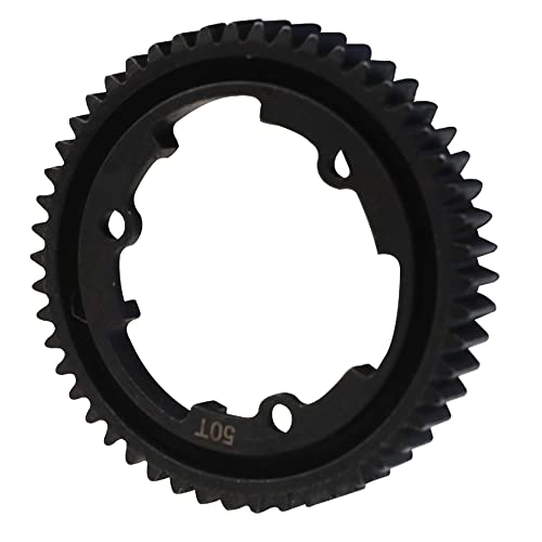 Steel 50T Spur Gear 1 Mod M1 Main Gear Compatible with Traxxas 1/5 X-Maxx 6S 8S 1/10 Maxx 4S 1/10 E-Revo 2.0 VXL 1/7 XO-1 Upgrade Part (50T)
