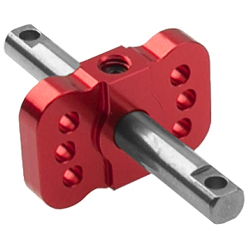 Aluminum RC Differential Locker Spool 2WD Diff Locker Mounts Upgrades Part Compatible with 1/10 Traxxas Slash 2WD Rustler Stampede 2WD Bandit 2WD 1/10 RC Car (Red) - color: Red
