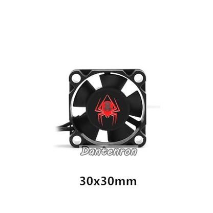 RC Motor Cooling Fan 25mm 30mm 35mm 40mm 45mm 50mm High Speed Heatsink 28000RPM ESC Fans 6V-8.5V for 1/10 1/8 1/12 Truck Off Road Crawler Car 540 550 Brushless OR Brushed Motors (30mm) - size: 30mm