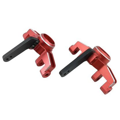 Front Steering Knuckles Caster Blocks for ARRMA Mojave Kraton 4S (Red) | Aluminum,1/8,1/10,Outcast,BLX,ARA330792,Front Hubs,CNC Machined,High Strength,Precision Fit,Wear Resistant,RC Upgrade - color: Red